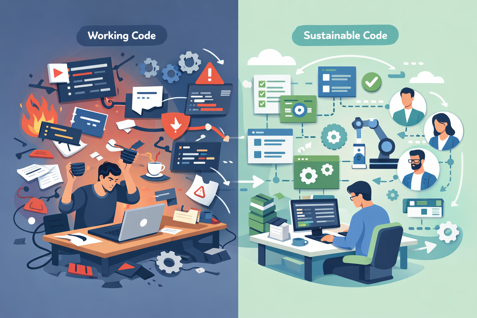 Working Code vs Sustainable Code