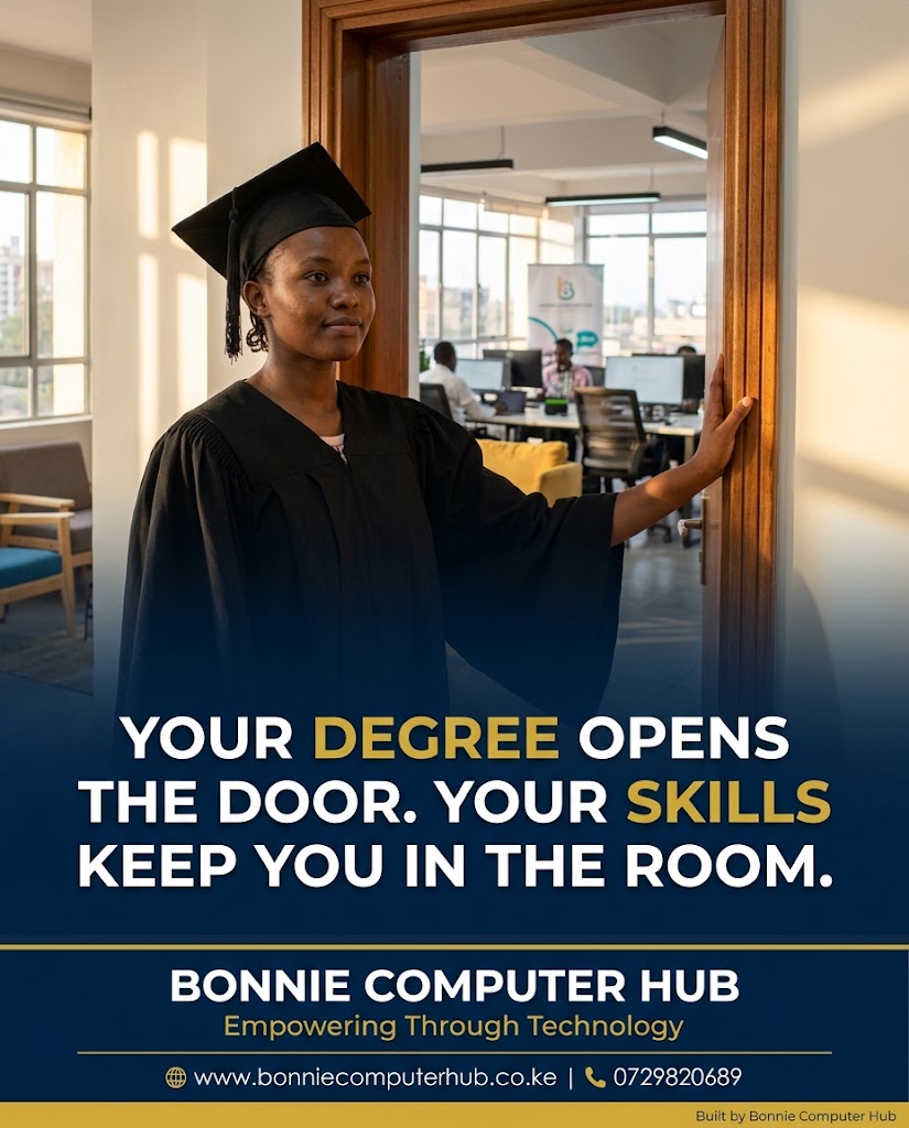 YOUR DEGREE WILL OPEN THE DOOR. YOUR SKILLS WILL KEEP YOU IN THE ROOM.